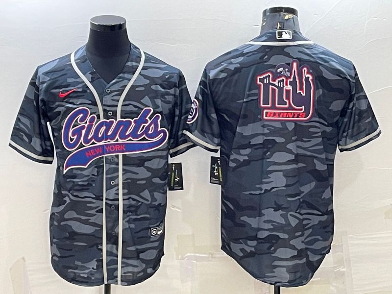 Men New York Giants Blank Camo 2022 Nike Co branded NFL Jersey->baltimore ravens->NFL Jersey